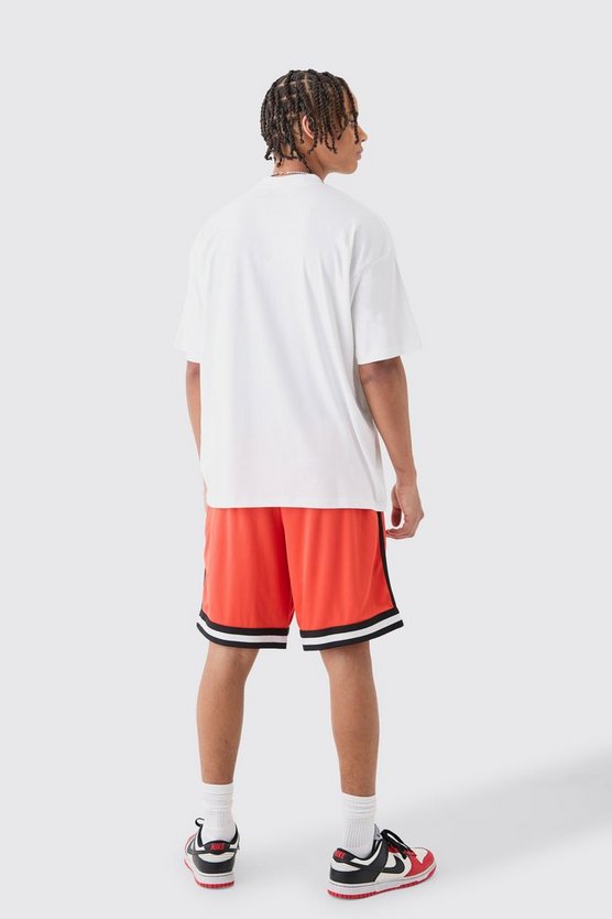 Oversize T-Shirt mit lizenziertem Ninja Turtles Print und Mesh Shorts