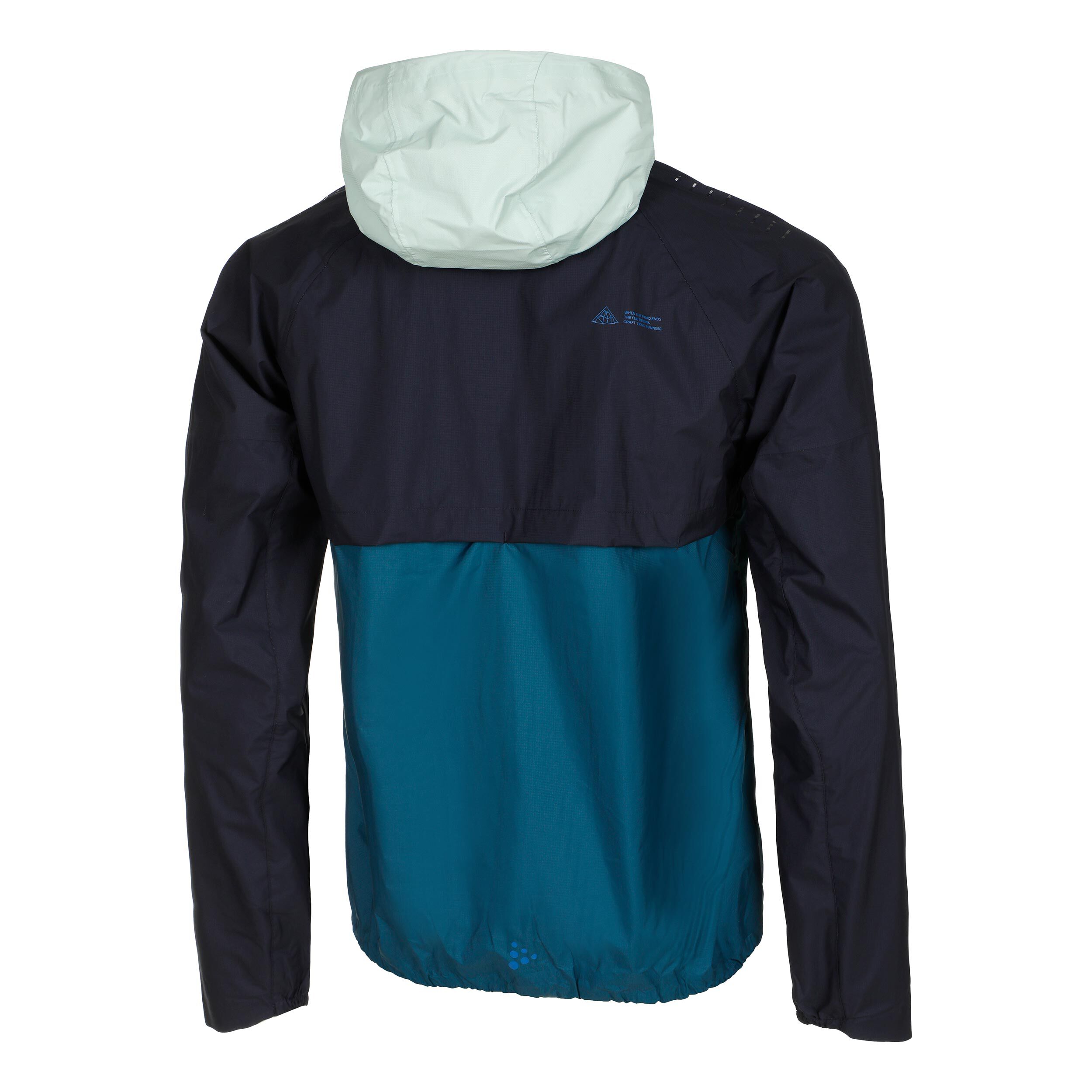 Pro Trail 2L Lightweight Laufjacke Herren - Dunkelblau, Mint