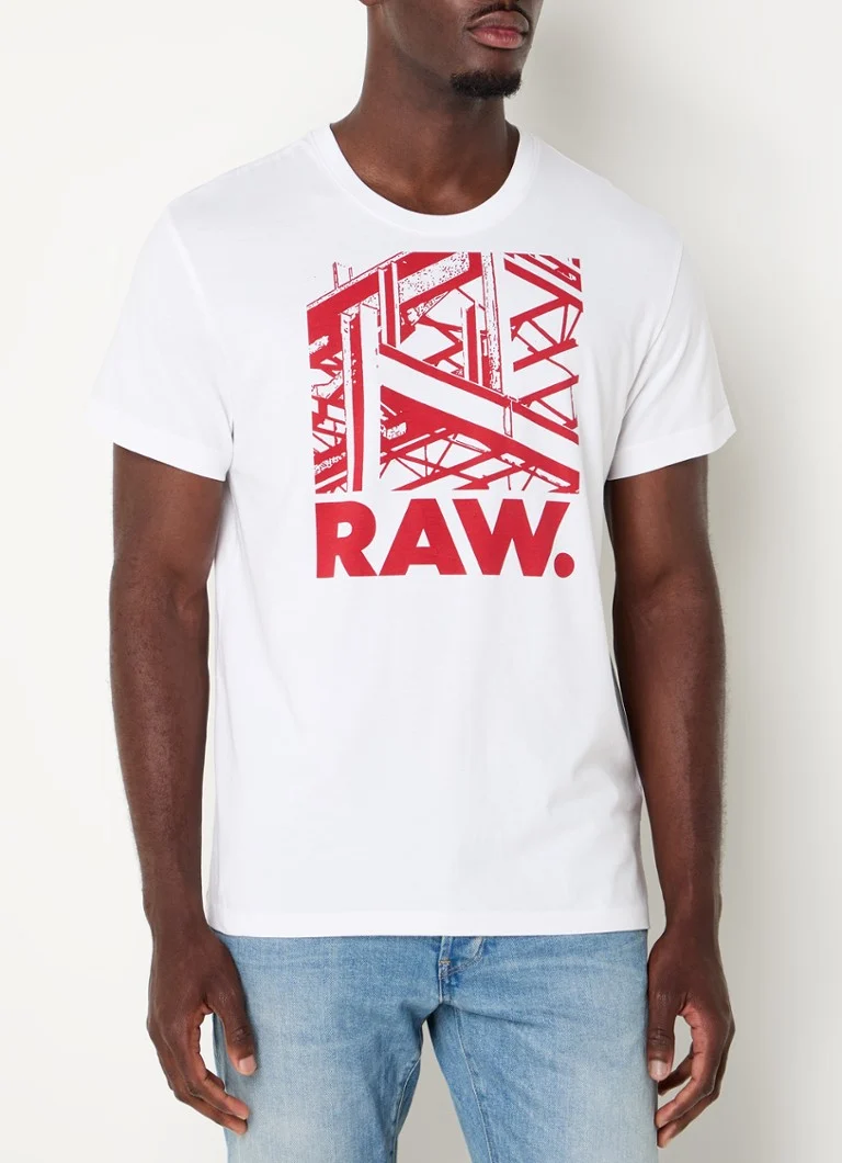 G-Star RAW Construction majica kratkih rukava od organskog pamuka s printom logotipa