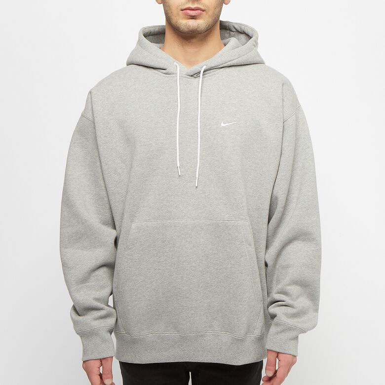 NIKE NRG Solo Swoosh Fleece Hoodie dk grey heather/white