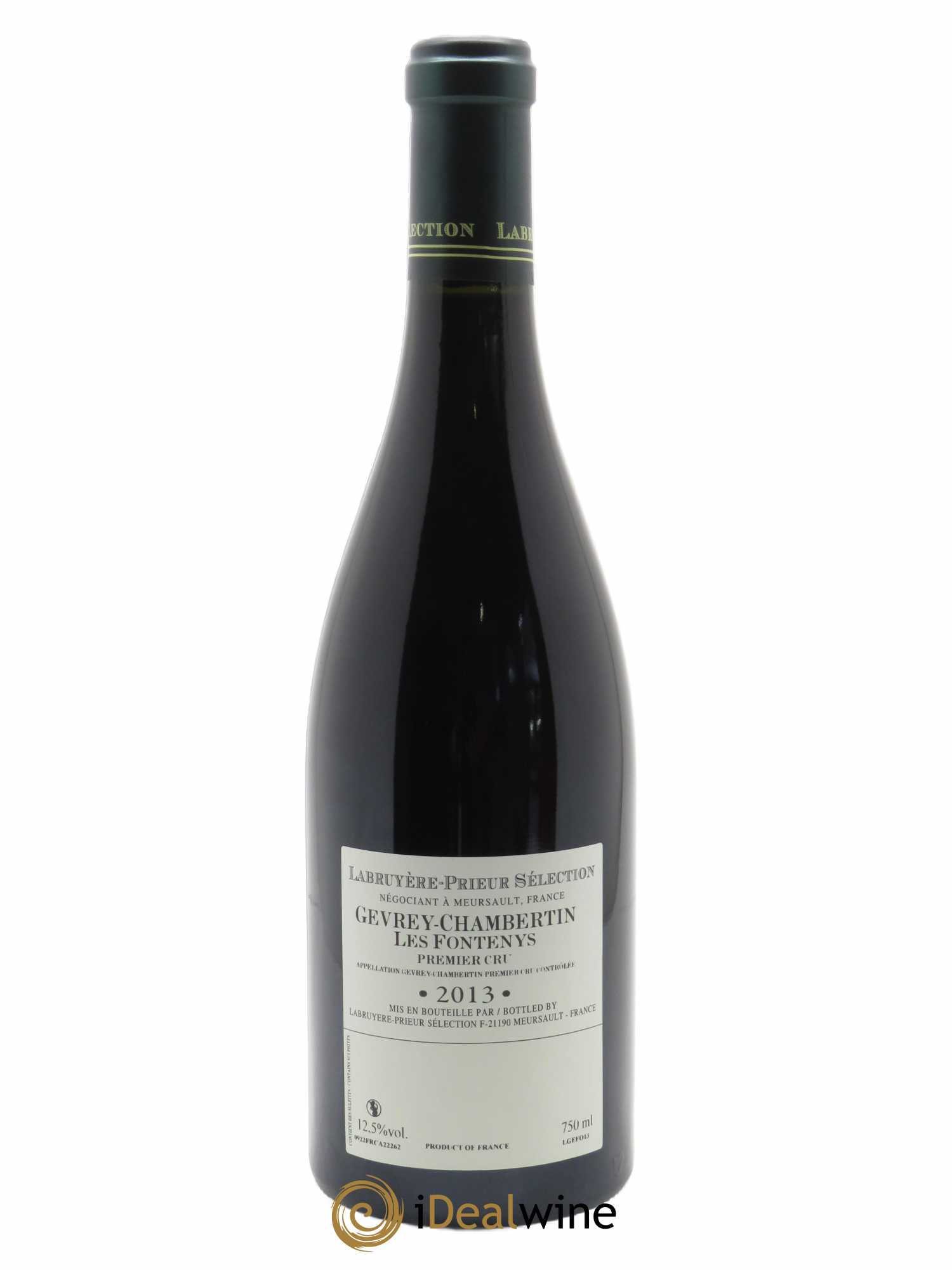 Gevrey-Chambertin 1er Cru Les Fontenys Labruyere-Prieur  2013 - Lot de 1 Bouteille