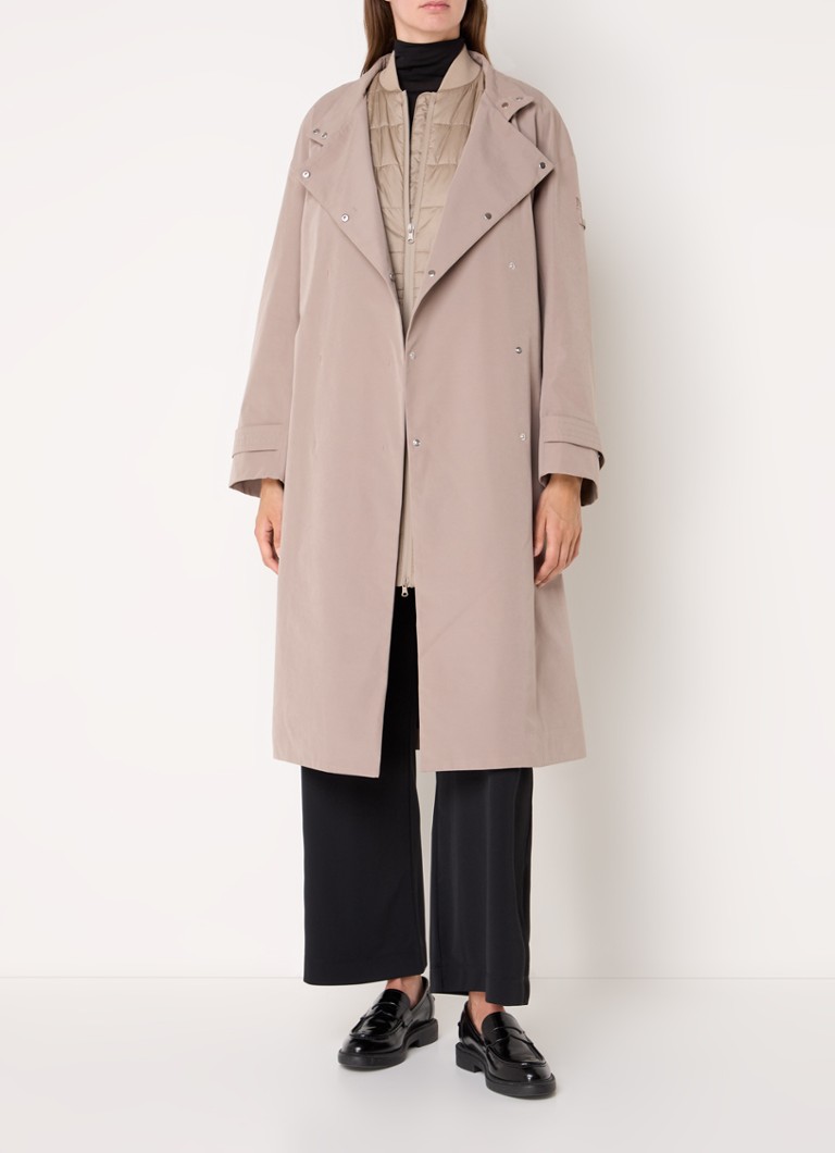 MaxMara Carter parka with detachable hood and belt