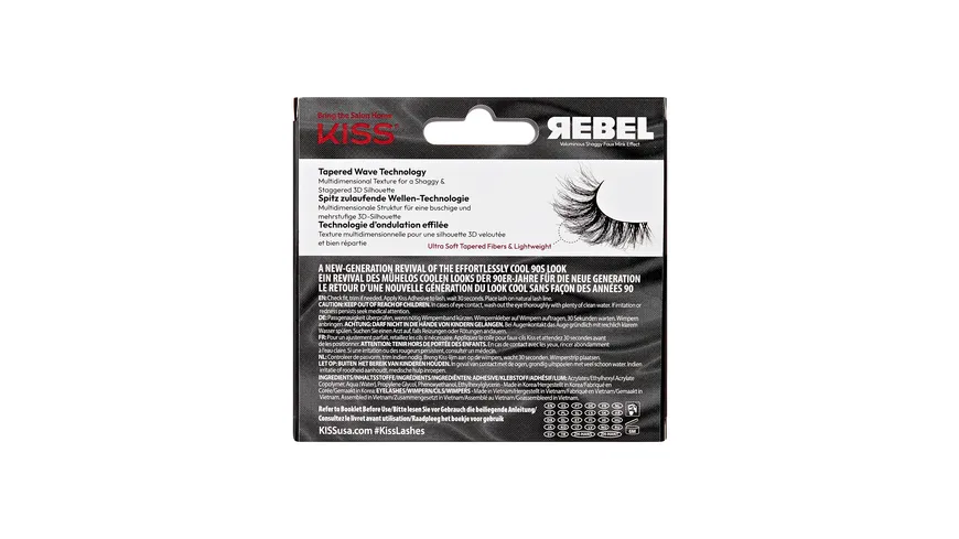 KISS Wimpern Lash Coutur REB01C - schwarz