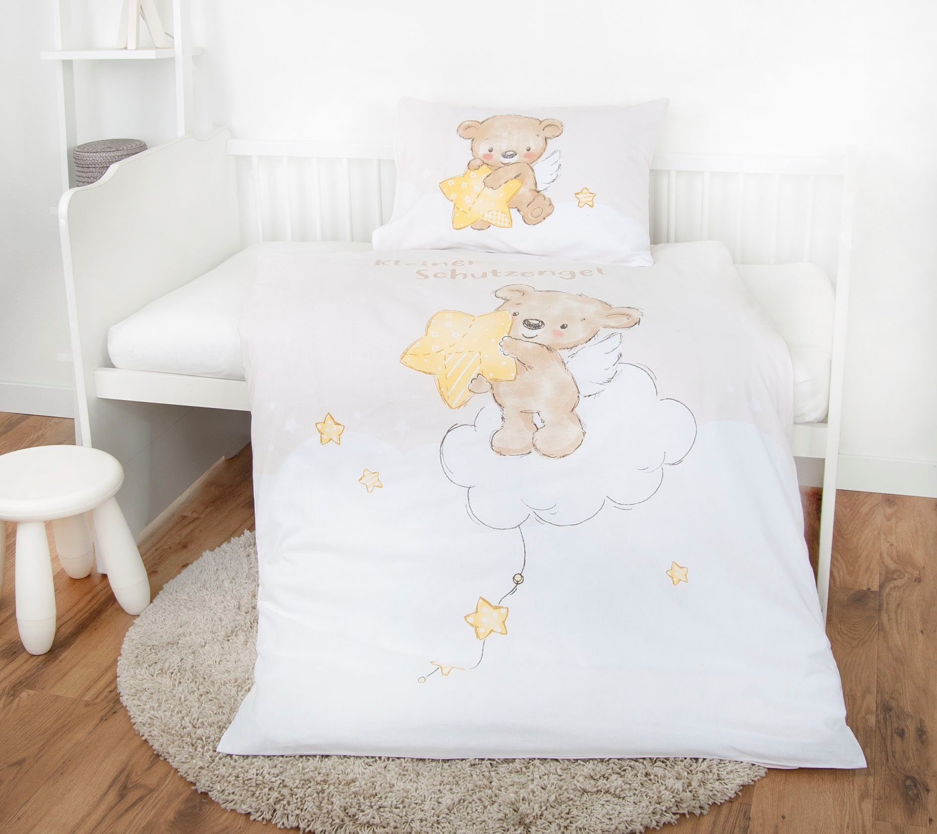 Babybettwäsche kleiner Schutzengel, Baby Best, Renforcé, 2 teilig