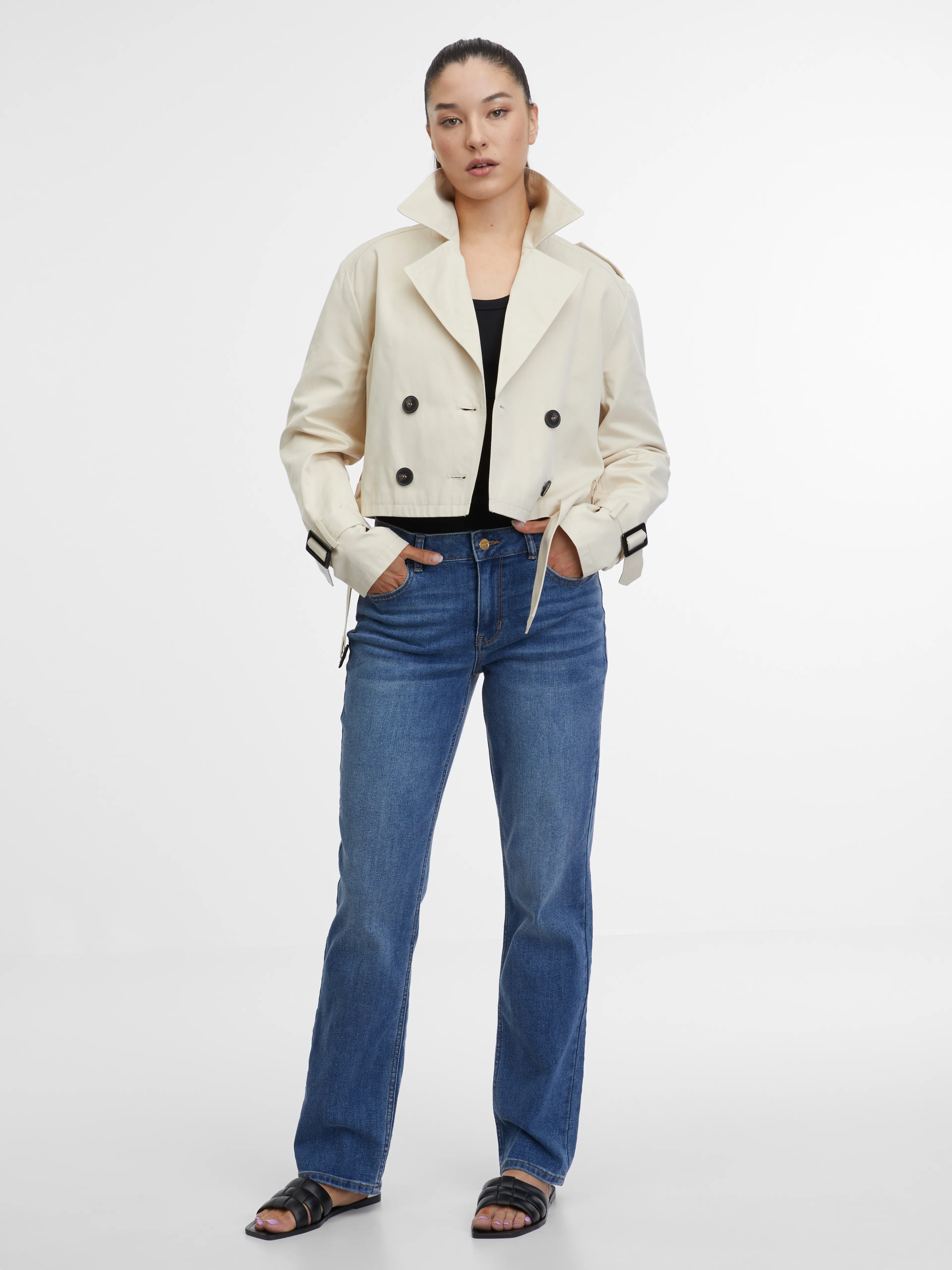 Beige leichte Damenjacke ORSAY