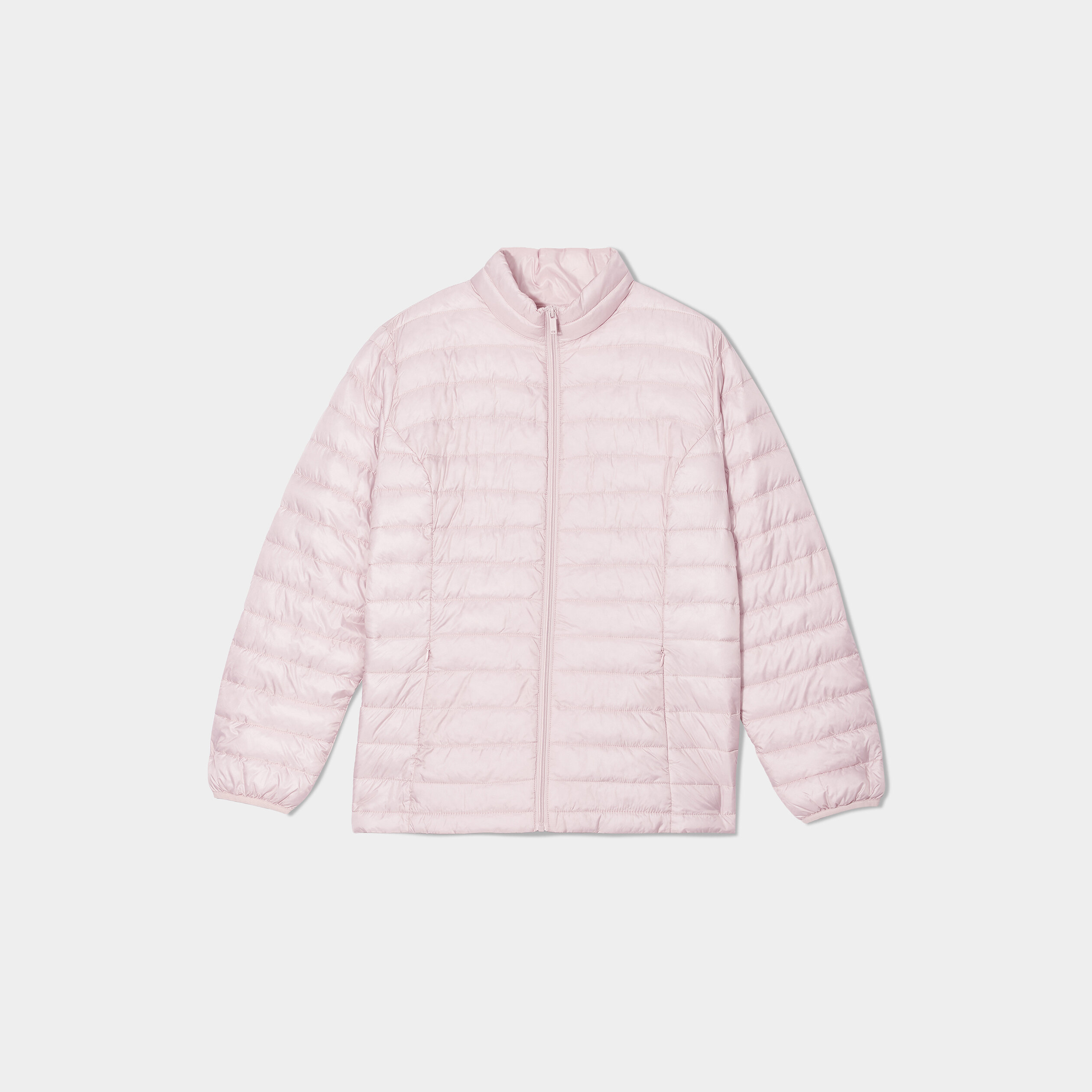 Doudoune ajustée manches longues rose clair femme grande taille | La Halle