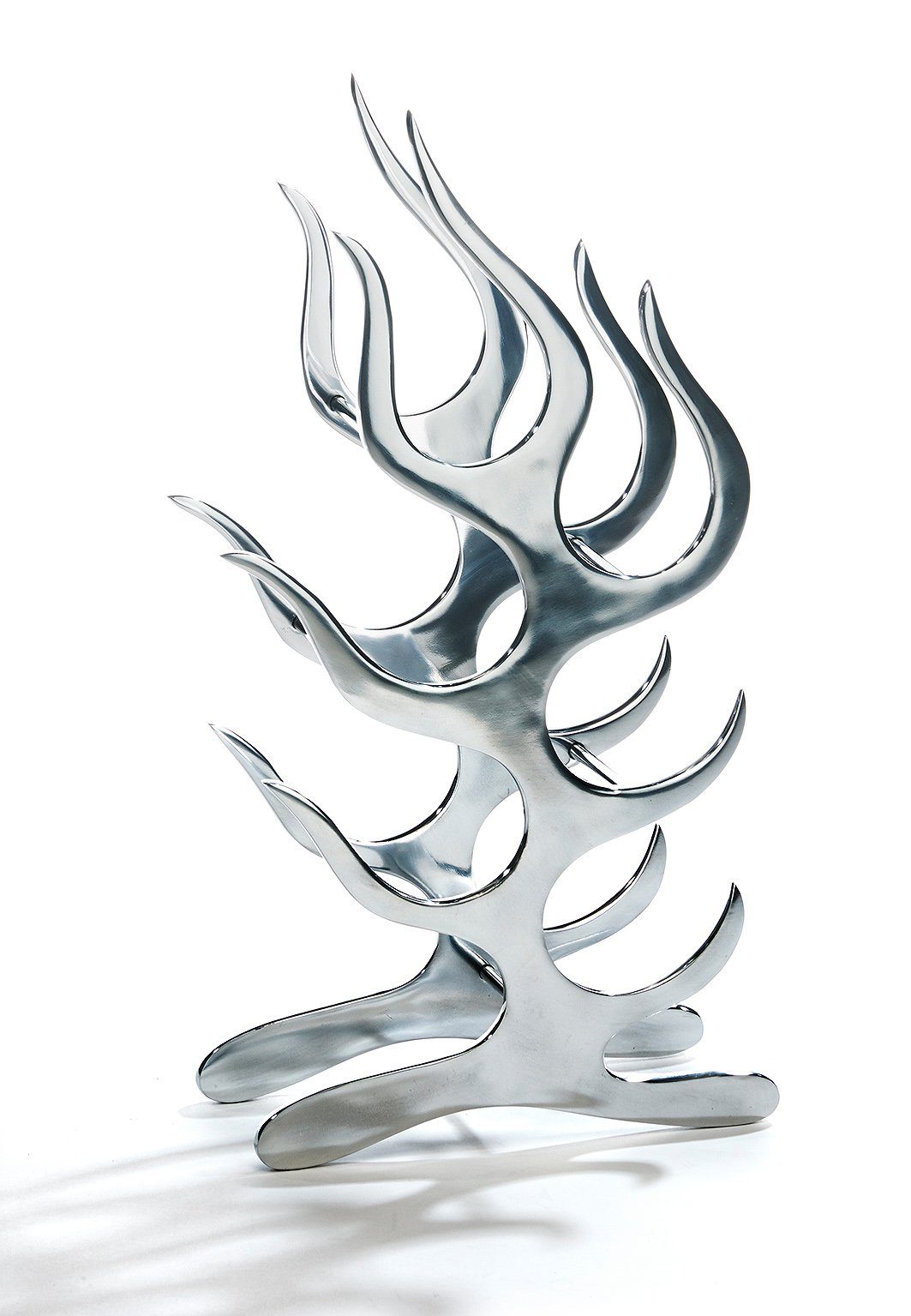 Kobolo Weinregal Flaschenhalter FLAME aus Metall für 6 Flaschen
