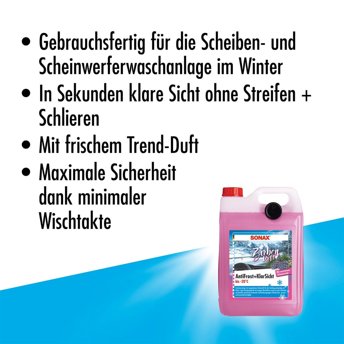 SONAX AntiFrost&KlarSicht bis -20°C Zirbe 5L