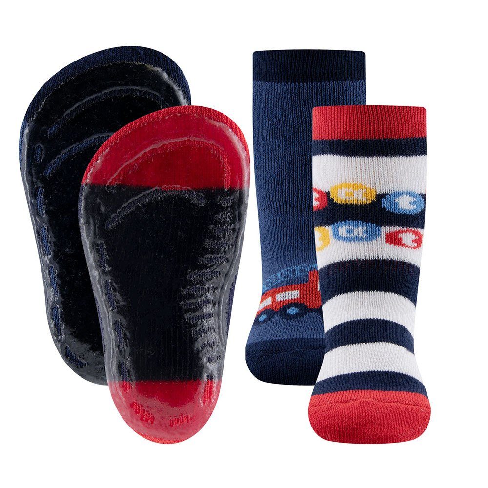 Ewers ABS-Socken Stoppersocken Feuerwehr/Ringel (2-Paar)