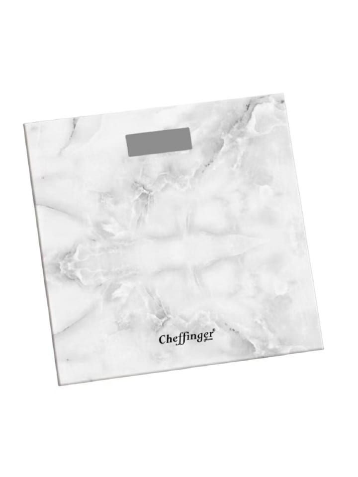 Cheffinger Cheffinger Personenwaage Waage Körperwaage Blau LCD Digital 180kg in Weiß günstig kaufen onesize