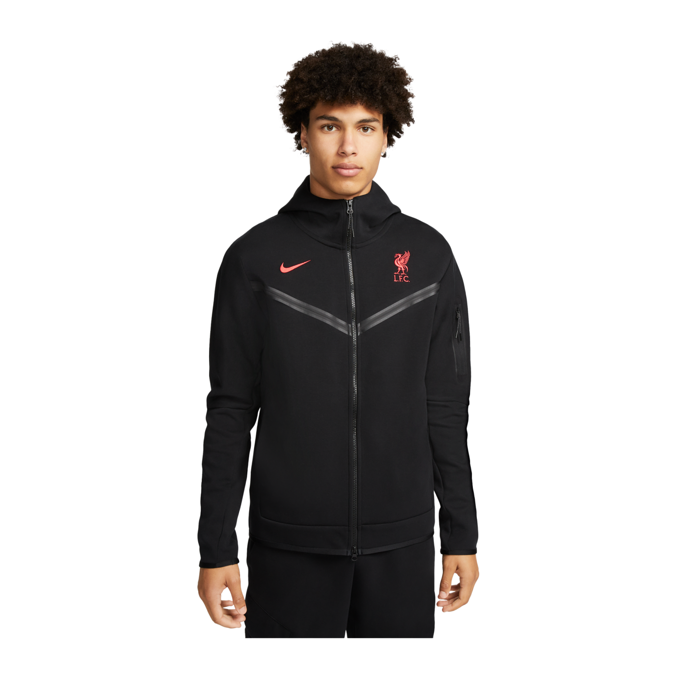 Nike FC Liverpool Tech Fleece Hoody Schwarz F010