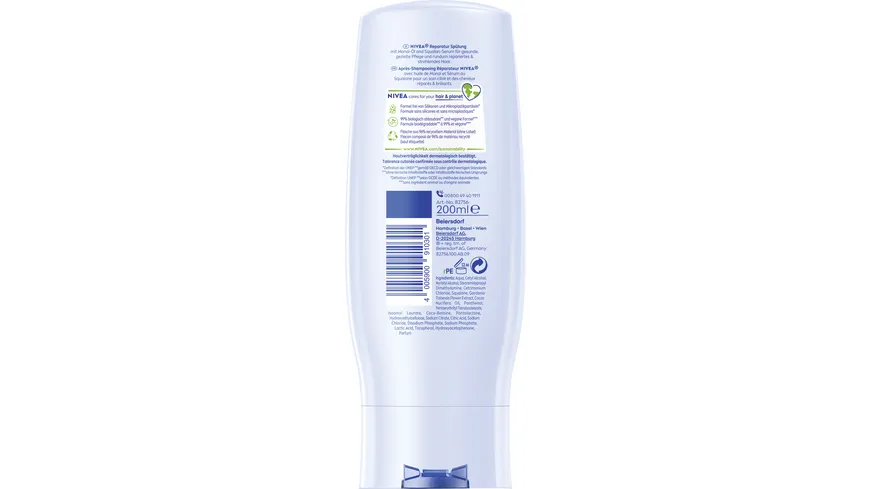 NIVEA Reparatur & Gezielte Pflege Spülung mit Glanz Serum 200 ml