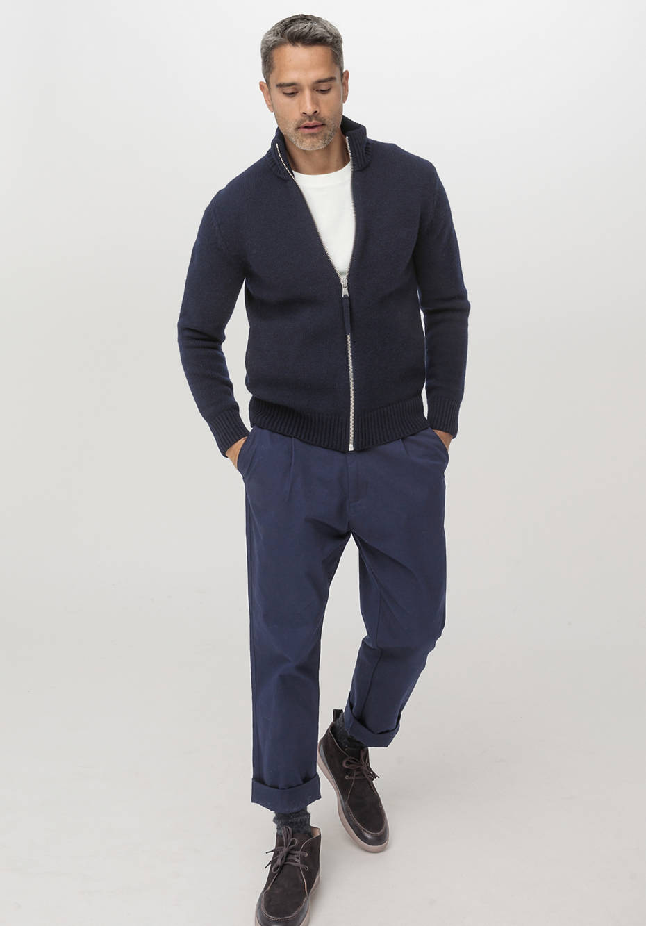 Zip-Jacke aus reiner Bio-Lambswool