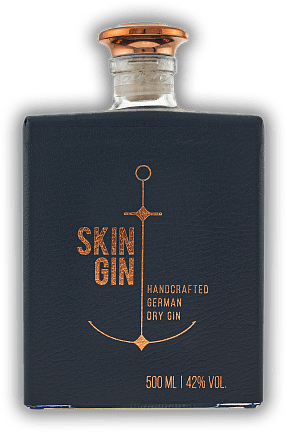 Skin Gin - Edition Anthrazit Skin Gin - Edition Anthrazit Eleganter und handgefertigter Dry Gin aus Deutschland. 0,5	 Liter - Vol 42%