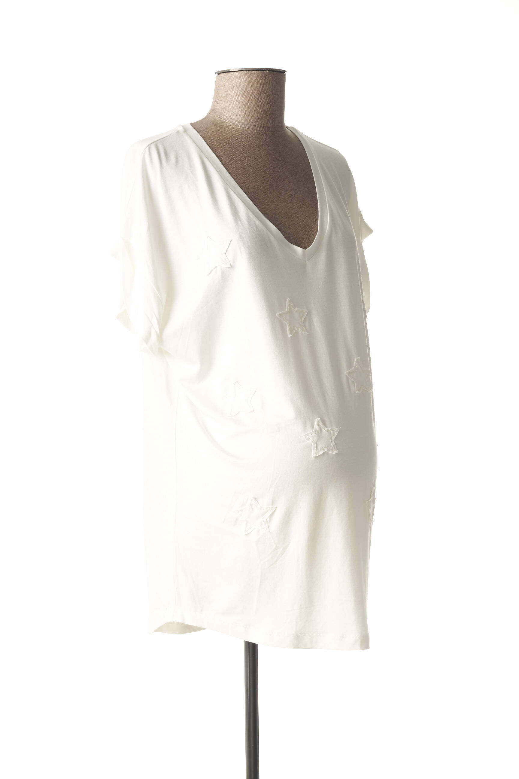 Mum Of The World By Griet Tshirtstops Maternite Femme couleur blanc