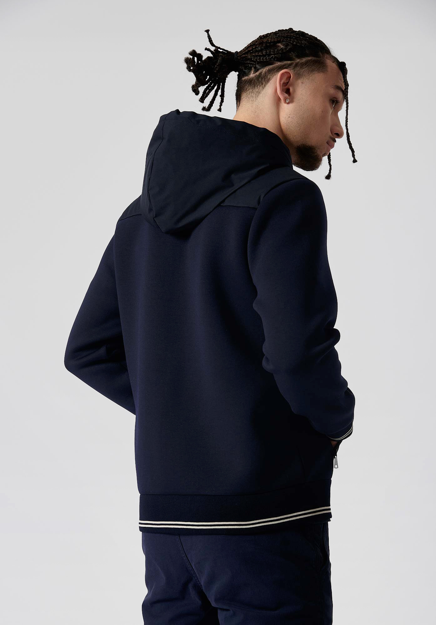 MATEI  Sweat zippé bleu homme