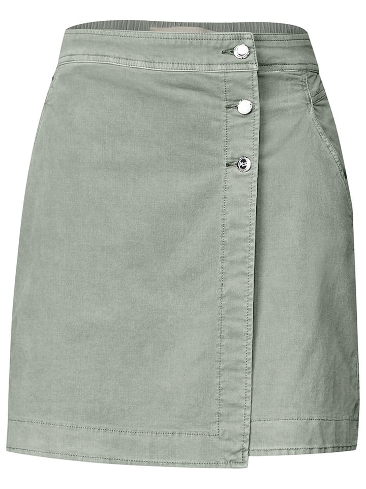Street One Jeansrock in Khaki günstig kaufen