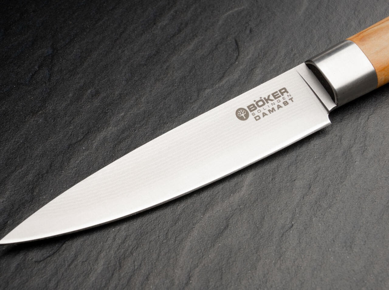 Damast Olive Spickmesser