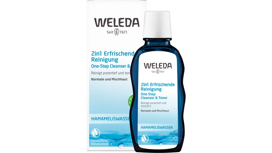 WELEDA HAMAMELISWASSER 2in1 Erfrischende Reinigung 100 ml