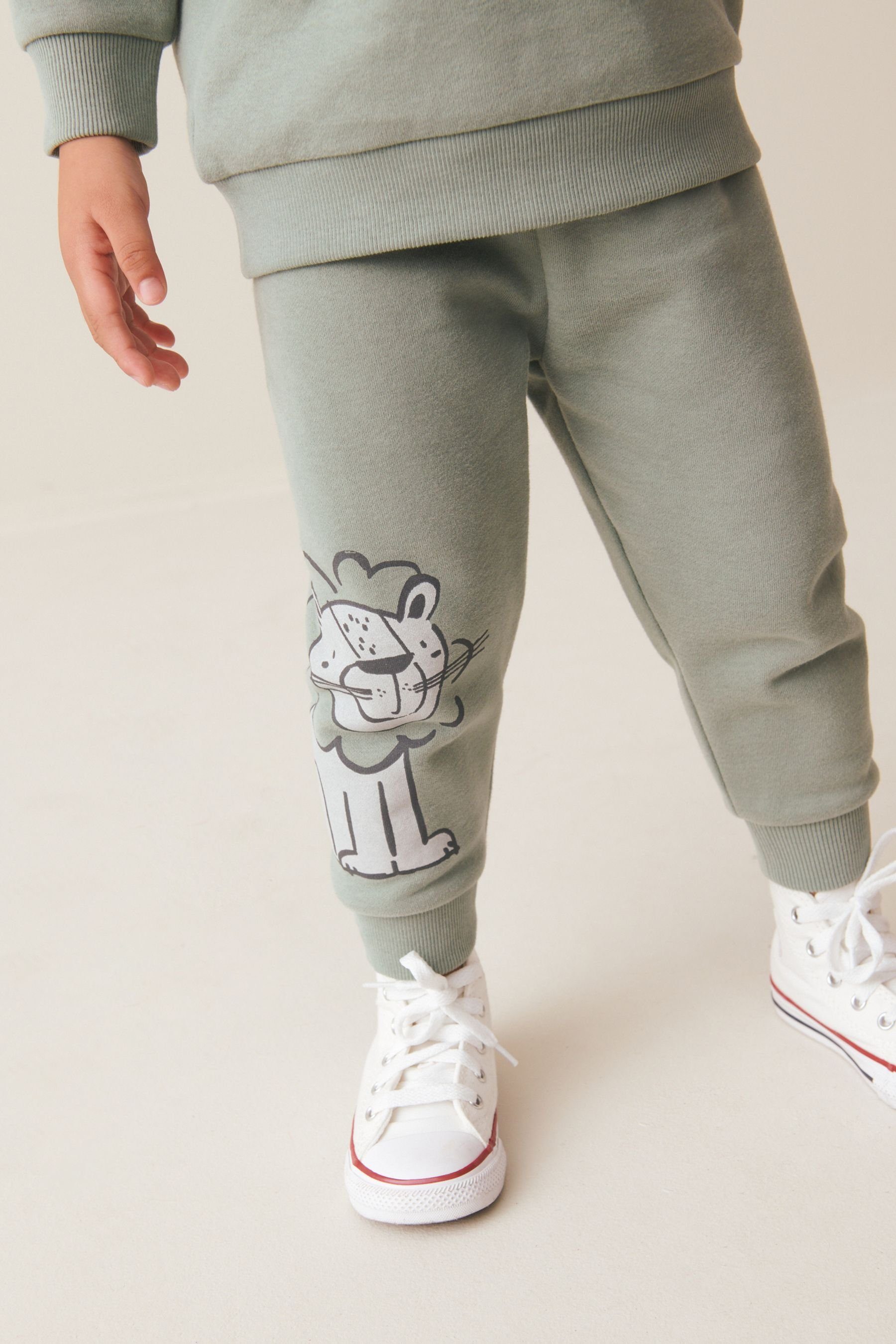 Next Sweatanzug Sweatshirt mit Motiv und Jogginghose im Set (2-tlg)