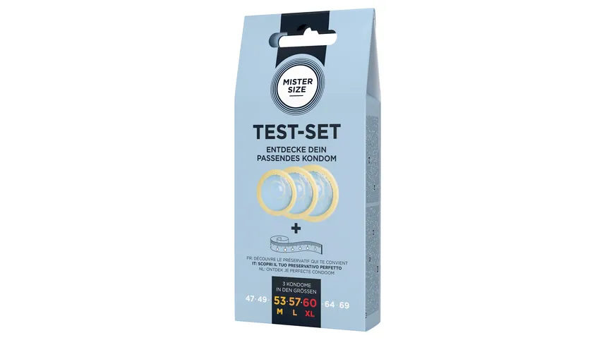 MISTER SIZE Kondome Gefühlsecht & Hauchzart Testset Drei Größen