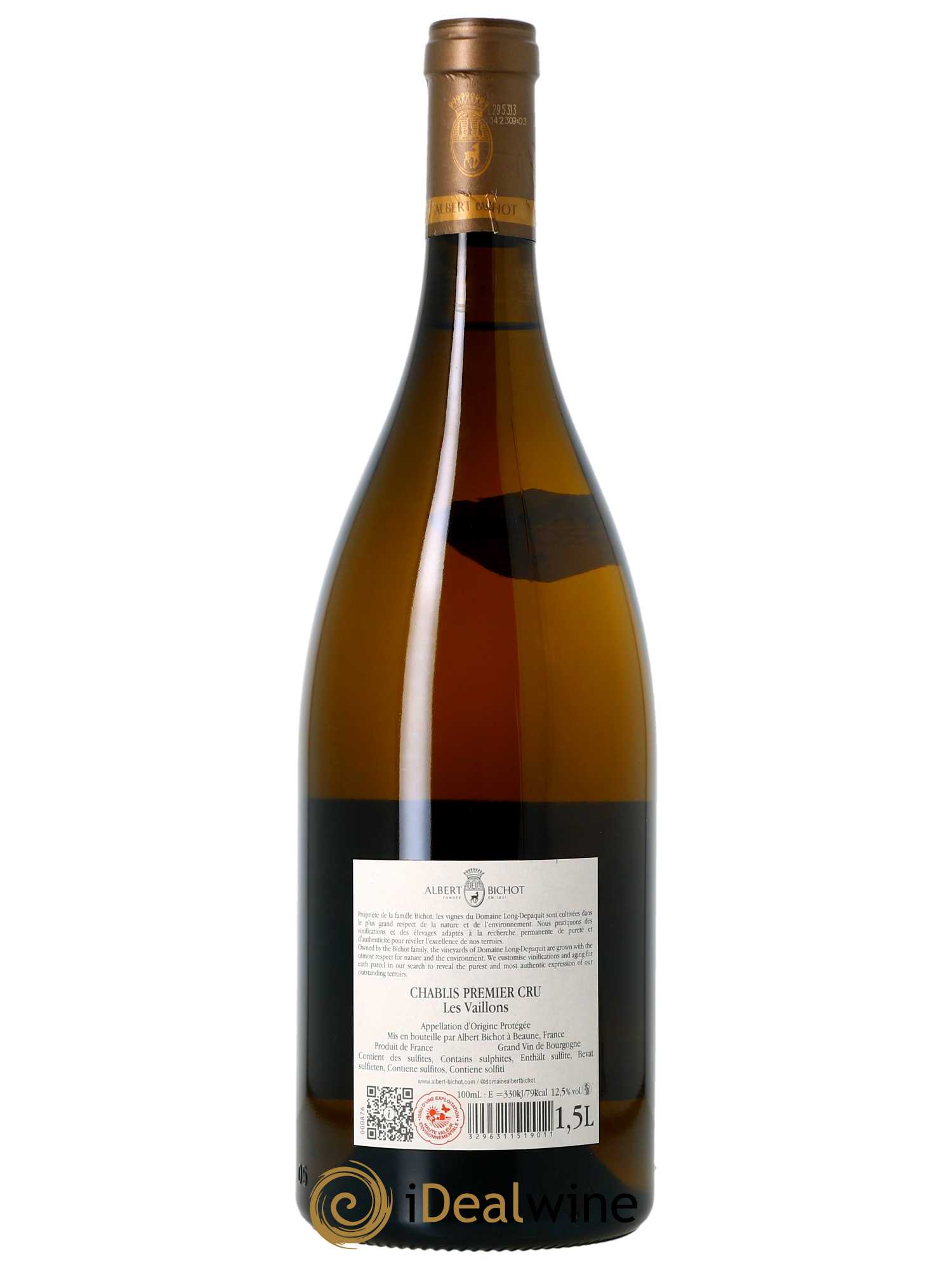 Chablis 1er Cru Vaillons Long Depaquit - Albert Bichot (Domaine)  2021 - Lot de 1 Magnum
