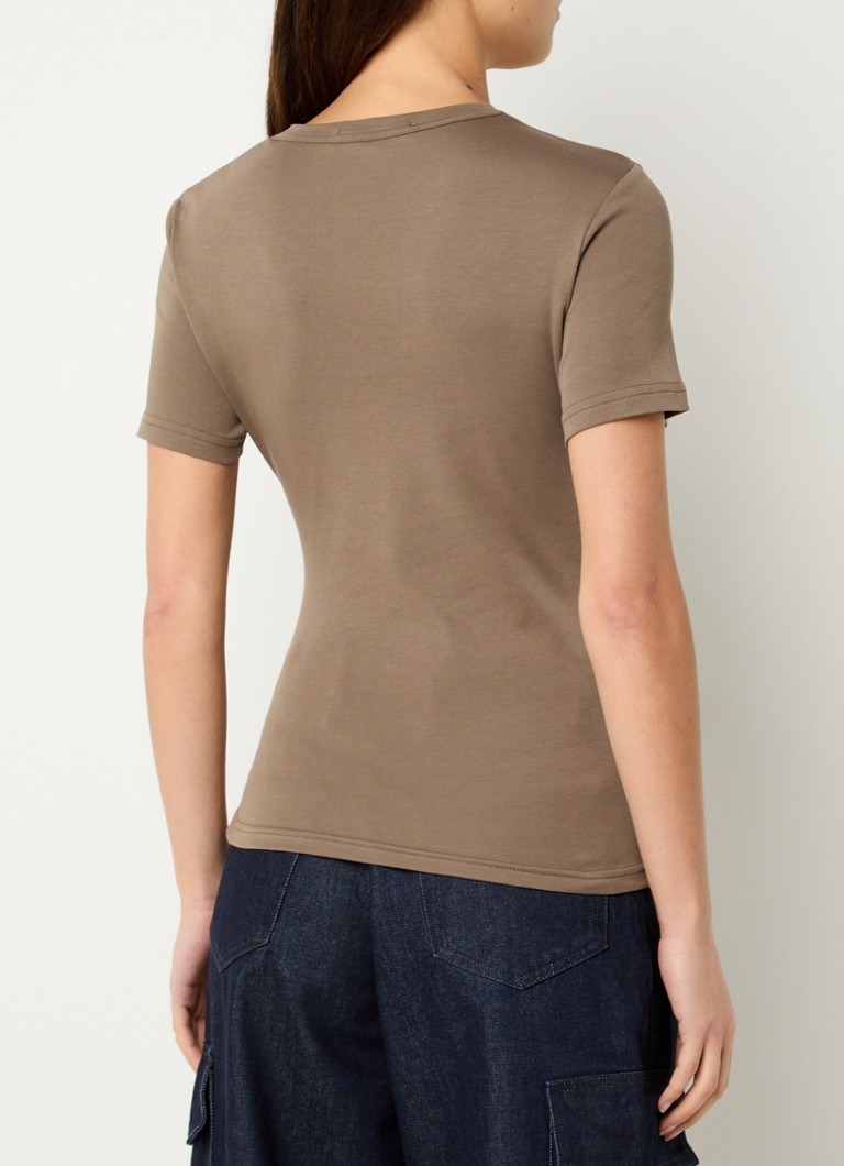 T-shirt SAMSØE SAMSØE Saevelyn con dettaglio a pieghe