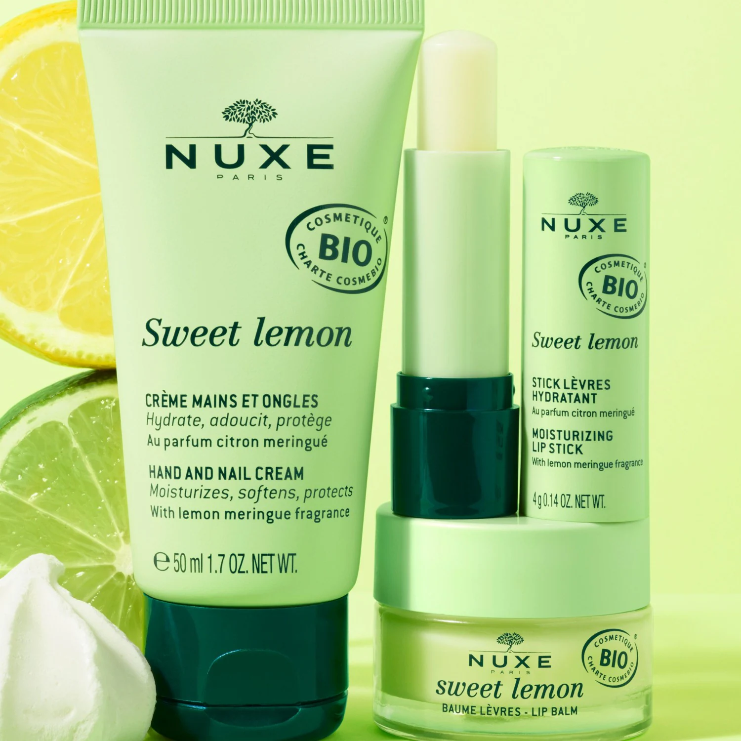 NUXE krema za roke in nohte z vonjem limone in meringue