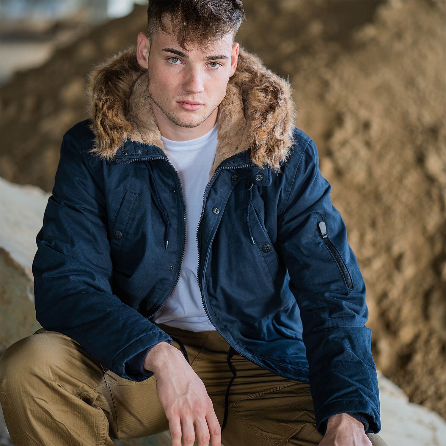 Fishtail Winterparka mit Futter