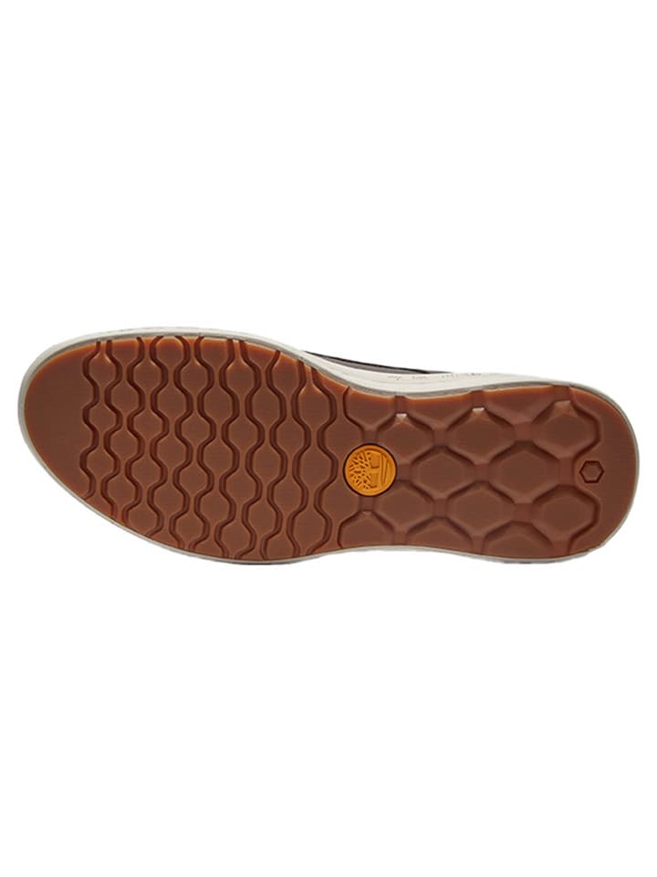 Timberland Leder-Sneakers in Braun günstig kaufen