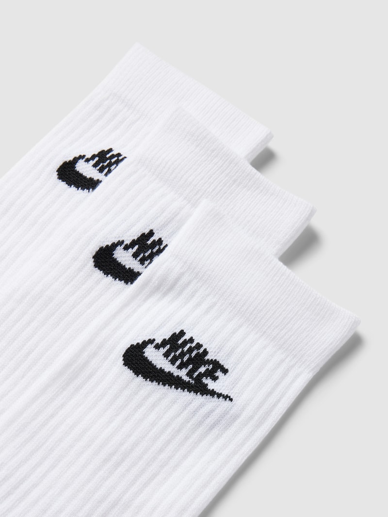 Socken mit Label-Details im 3er-Pack Modell 'Everyday' in weiß