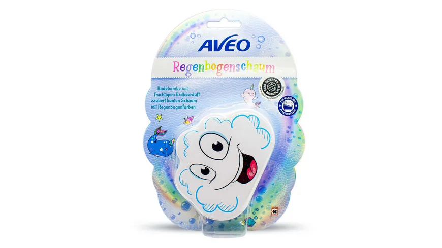 AVEO Kids Regenbogen-Badeschaum Badebombe sortiert