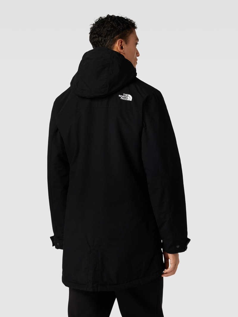 Parka mit Label-Stitching Modell 'KATAVI' in schwarz
