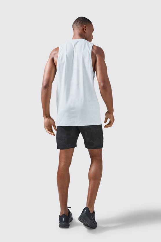 Man Active Camouflage Performance Tanktop