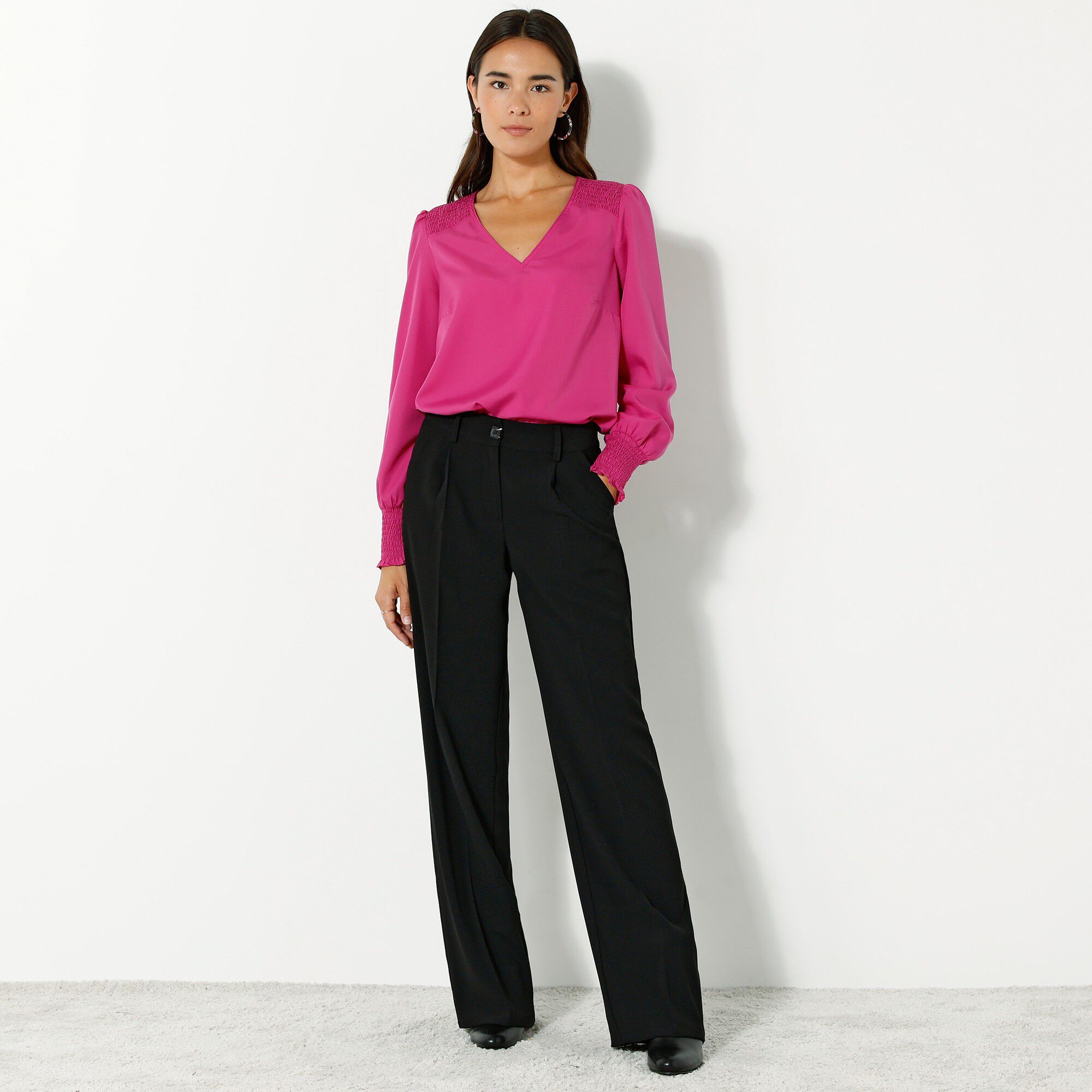 Pantalon large fluide