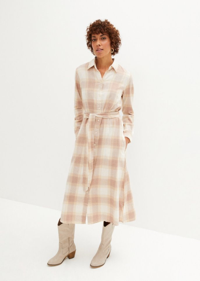 Hemdblusenkleid aus Flanell