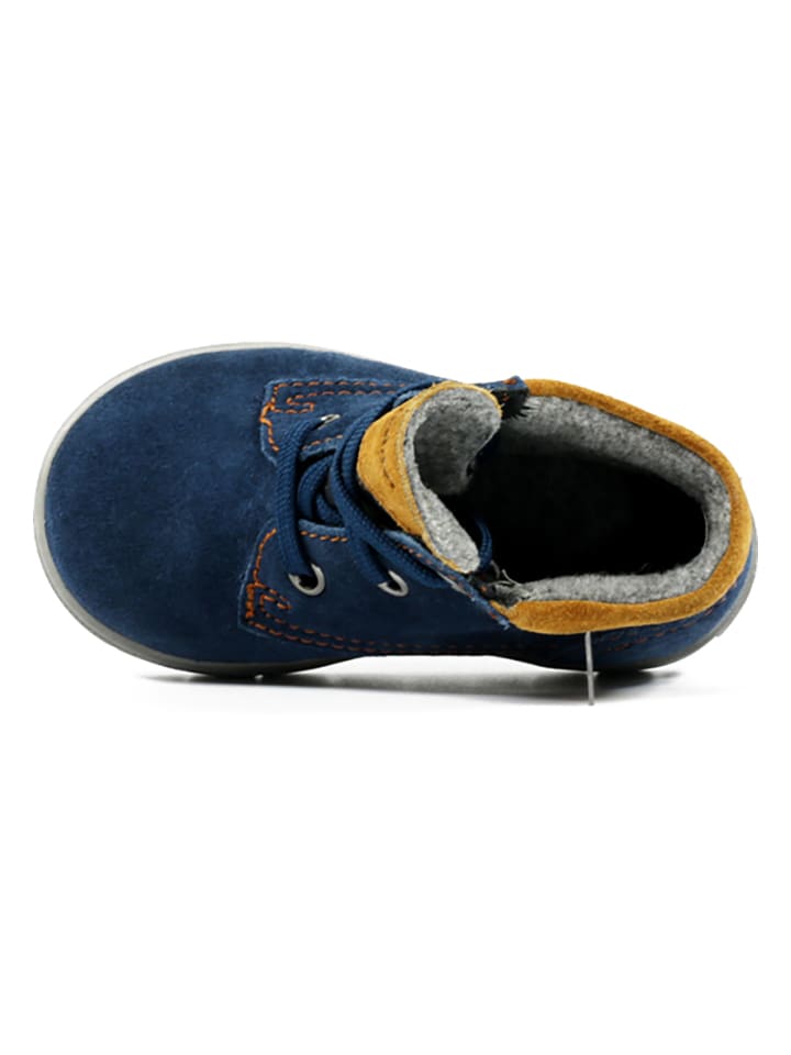 Richter Shoes Leder-Boots in Dunkelblau günstig kaufen