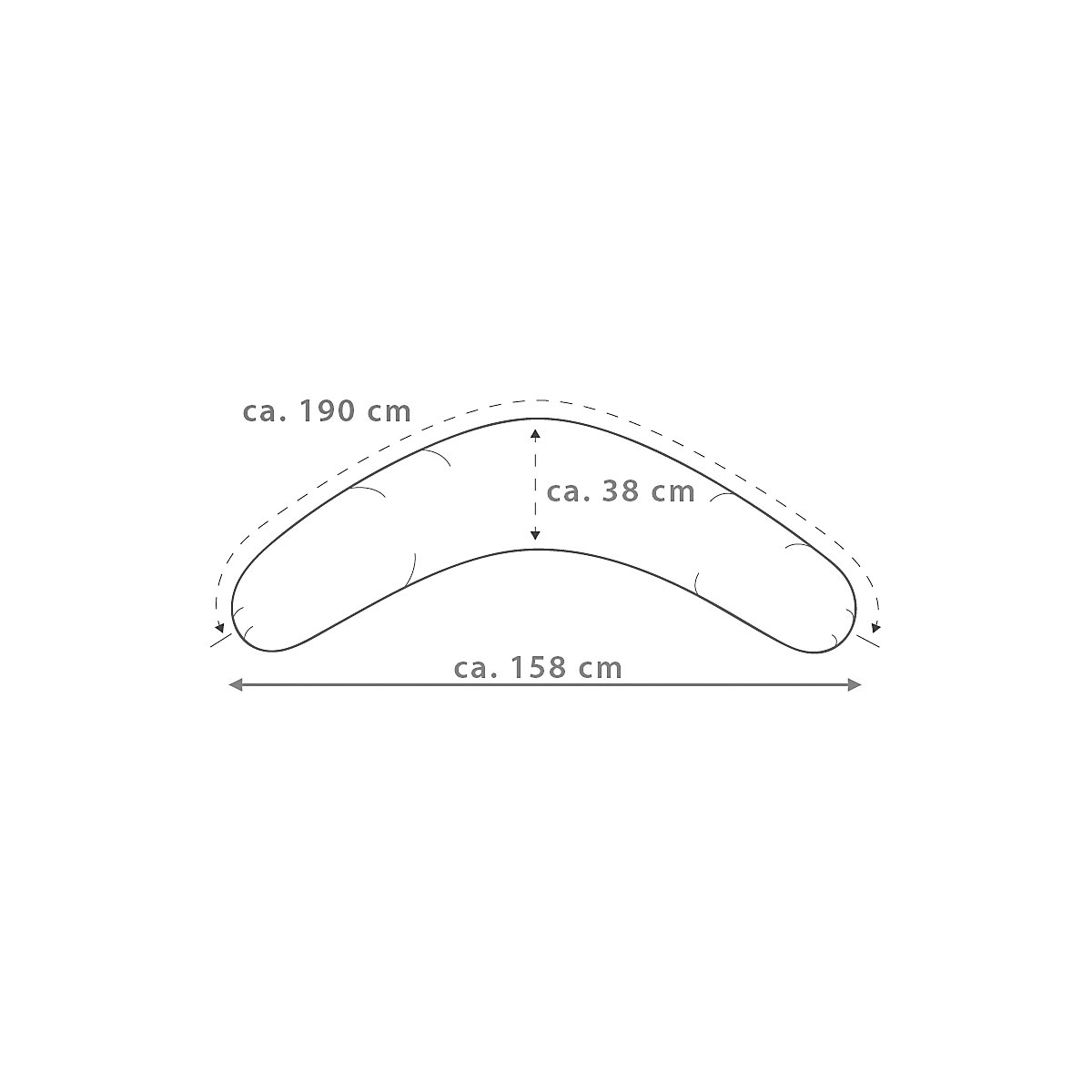 Bezug für Stillkissen Original 190 cm, Sternenhimmel