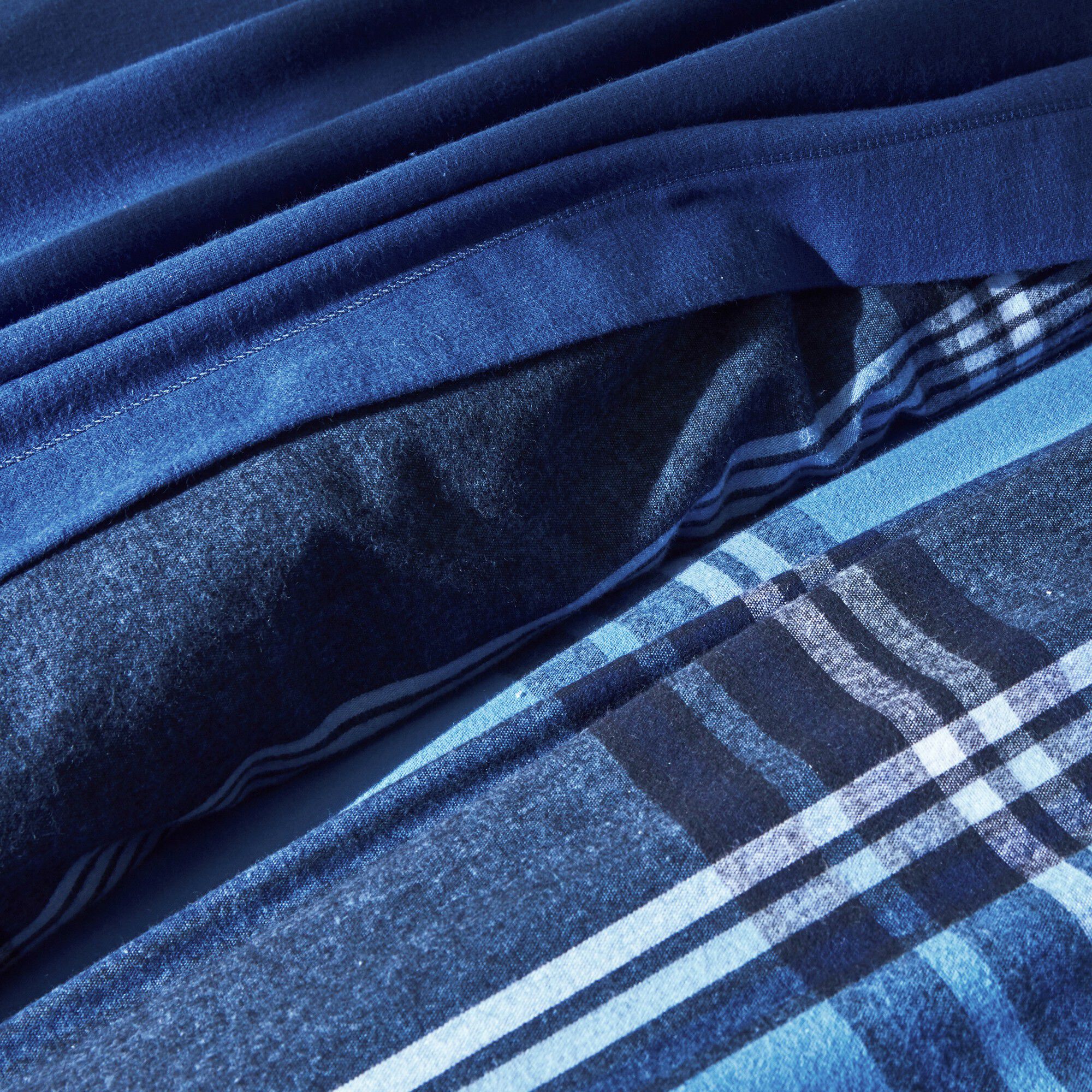 Linge de lit Scott flanelle tissé teint