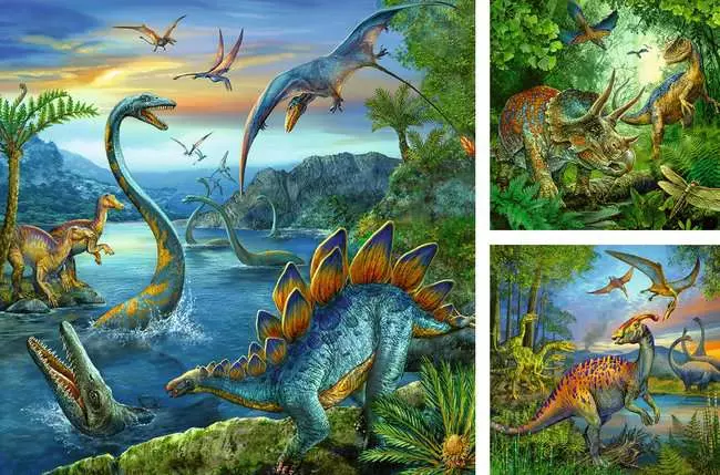 Kinderpuzzle ab 5 Jahren - Faszination Dinosaurier - 49 Teile