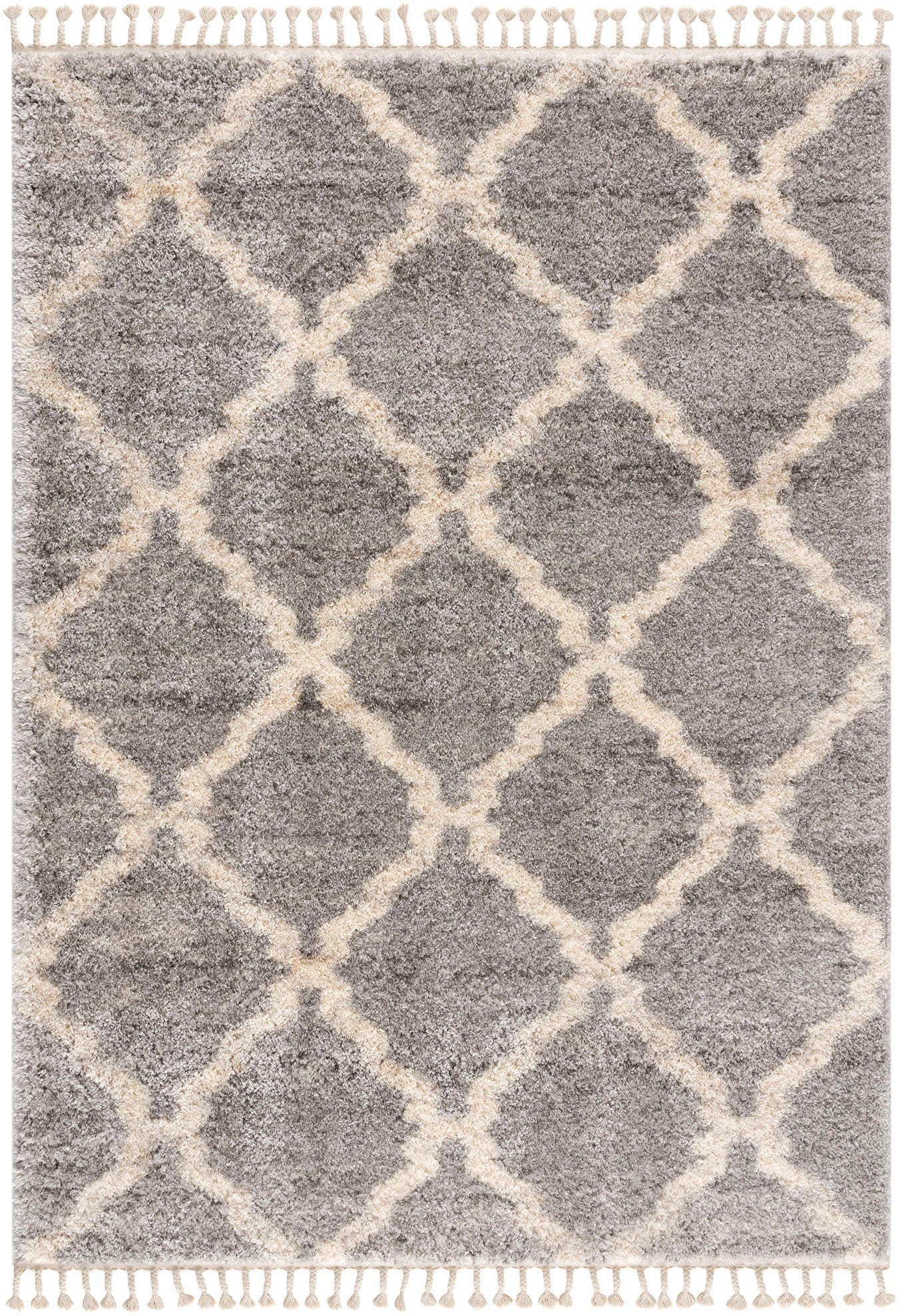 Hochflor-Teppich Versay 1550, Sanat, rechteckig, Höhe: 45 mm, Wohnzimmer, Langflor, Shaggy Teppich