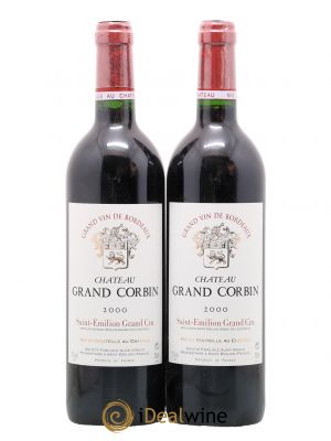 Château Grand Corbin Grand Cru Classé  2000 - Lot de 2 Bouteilles
