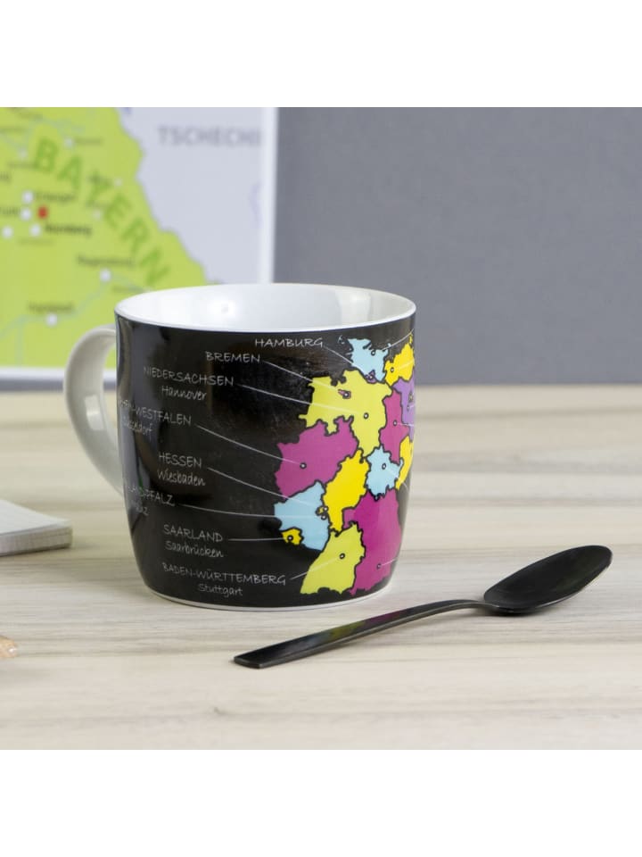 Geda Labels Tasse Bundesländer in Grau - 300 ml günstig kaufen onesize