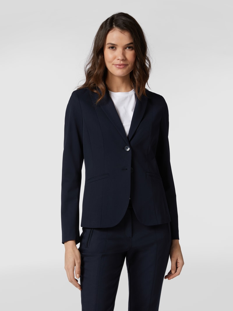 Blazer mit Leistentaschen in marineblau