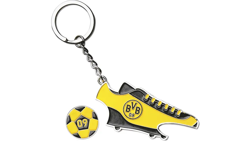 BVB Schlüsselanhänger mit Einkaufschip und Öffner