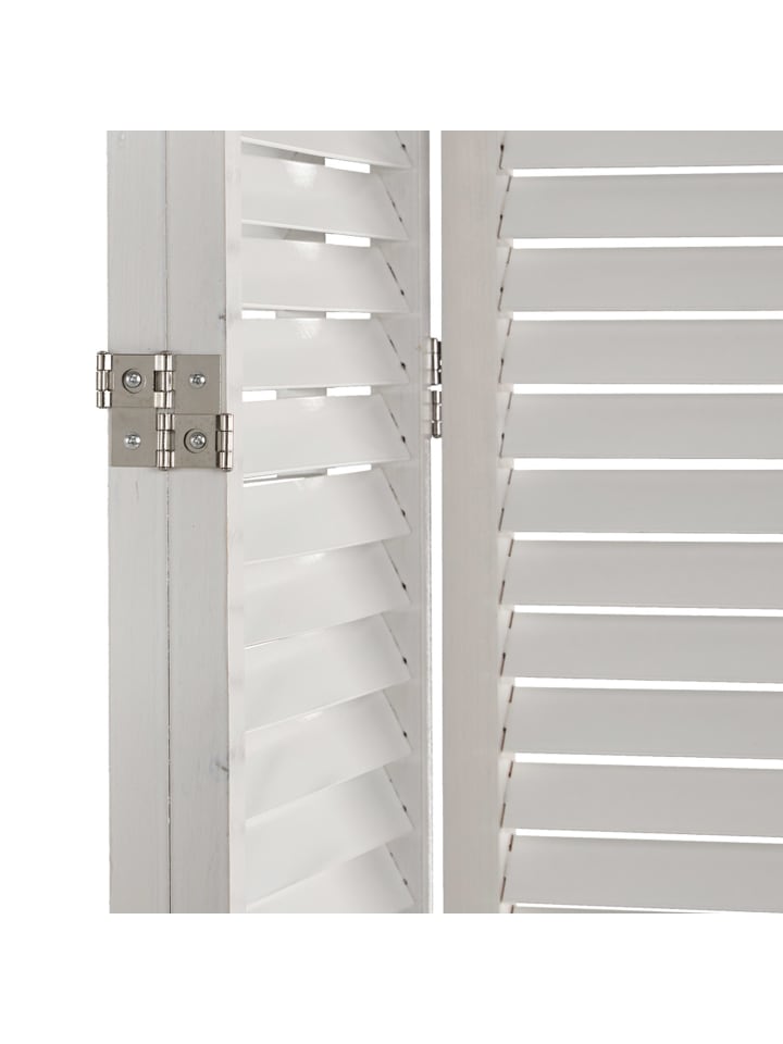 Homestyle4u 3-tlg. Paravent in Weiß 130x175 cm günstig kaufen onesize