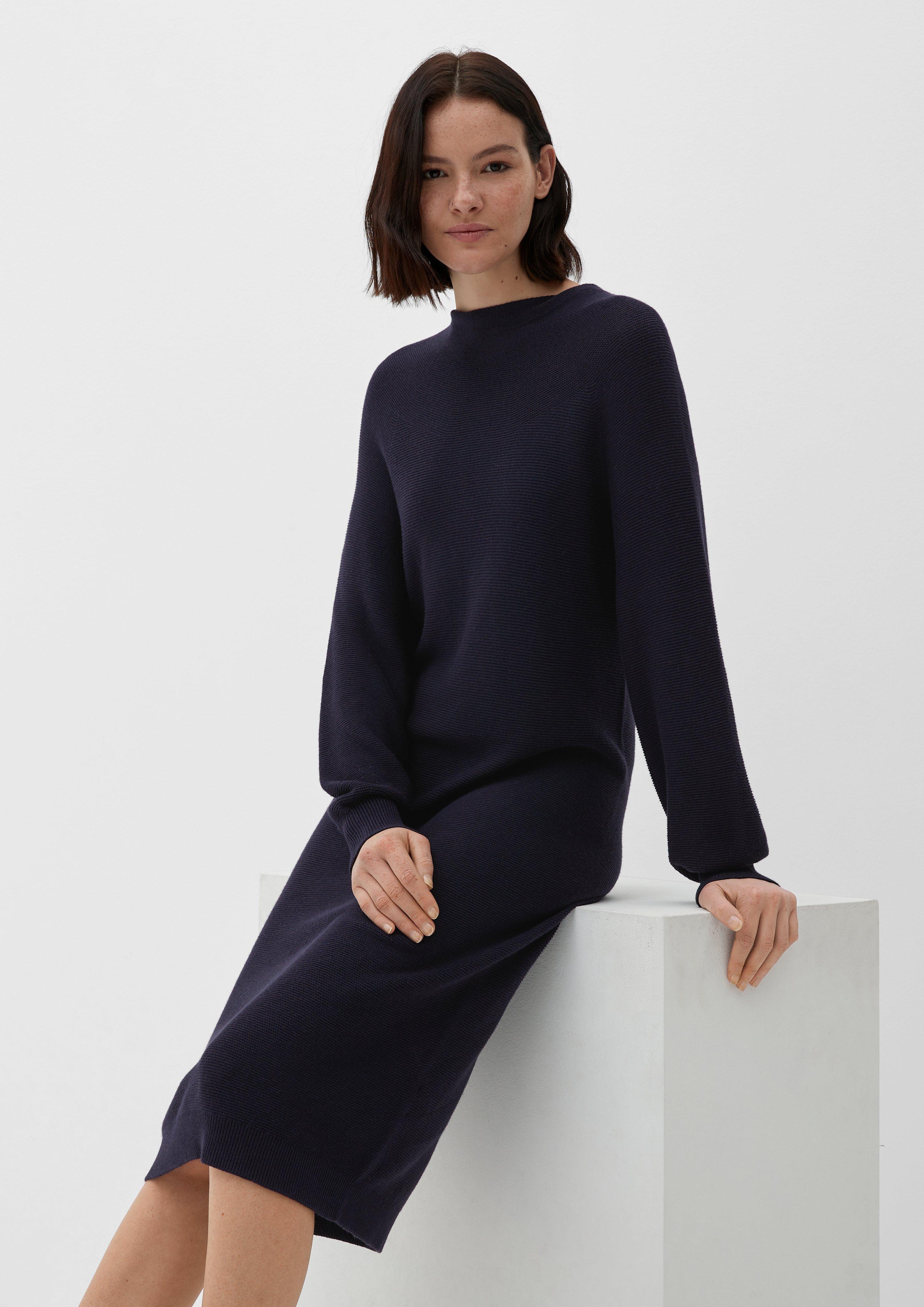 Midi-Kleid mit geripptem Saum  2125717-5959