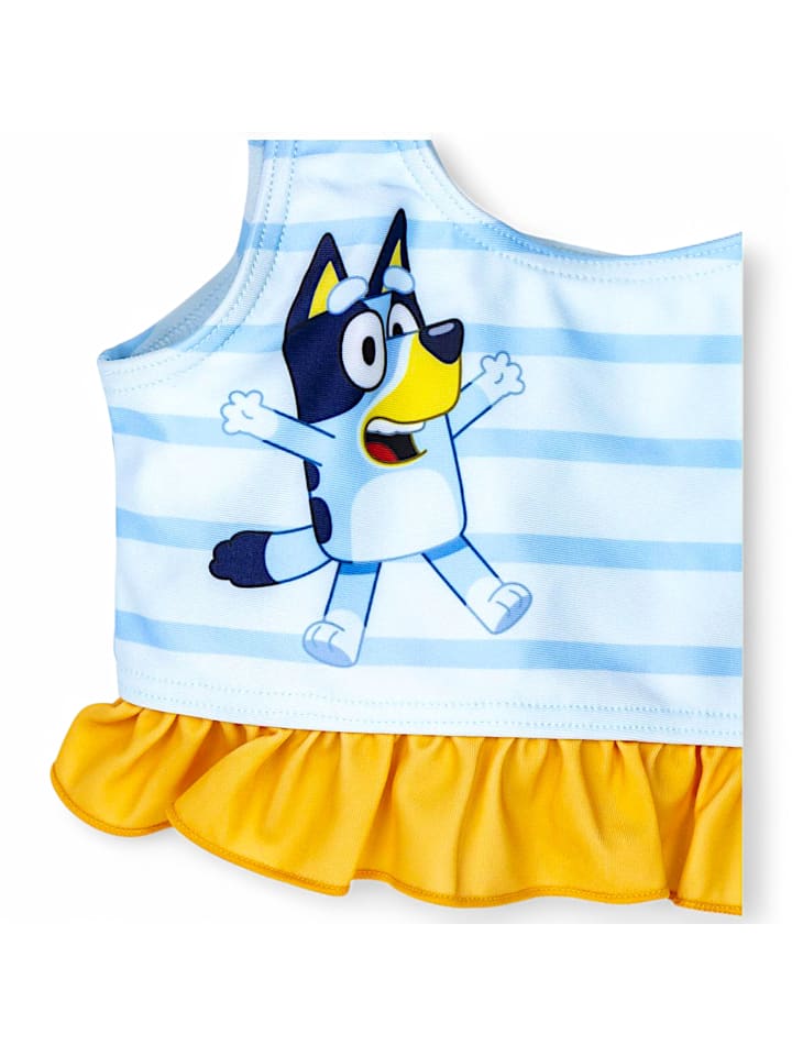 Bluey Bustier-Bikini Bluey & Bingo mit Rüschendetails in Hellblau günstig kaufen