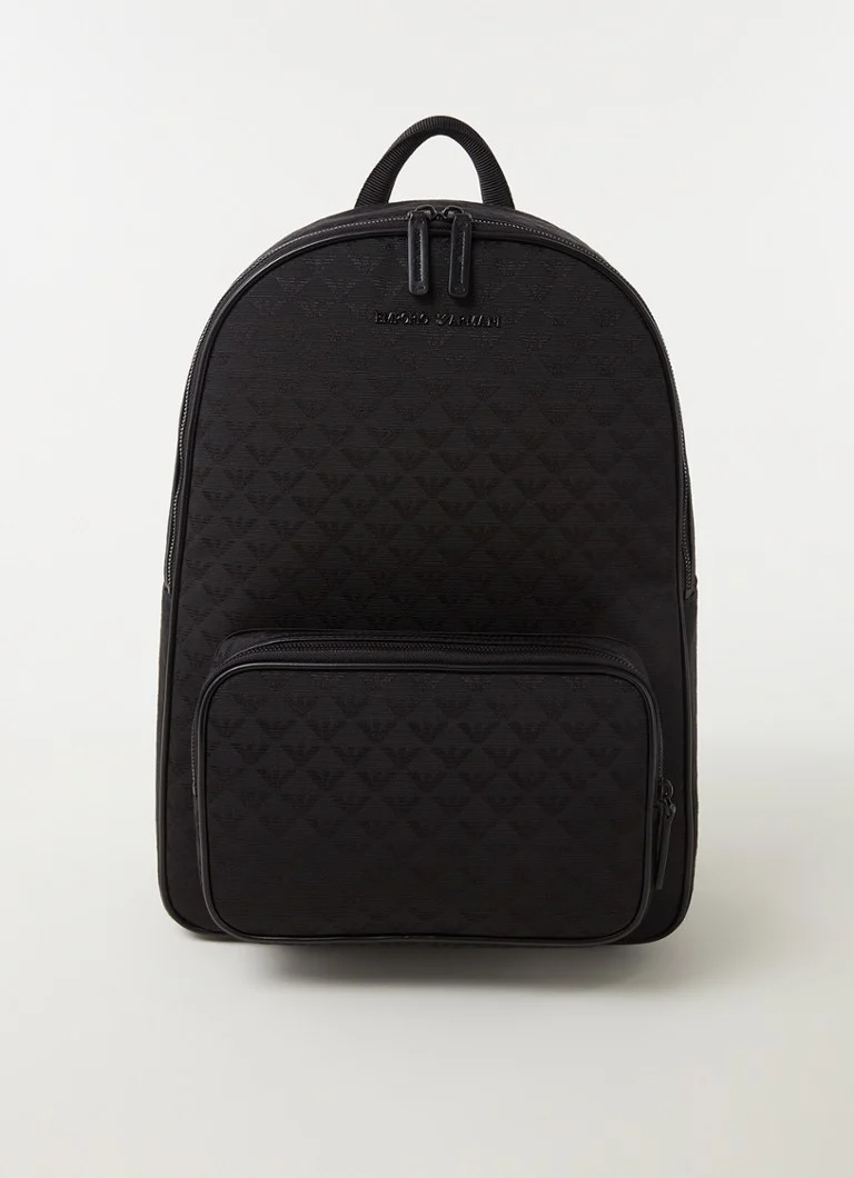 Batoh Emporio Armani s potiskem loga a přihrádkou na 13palcový notebook