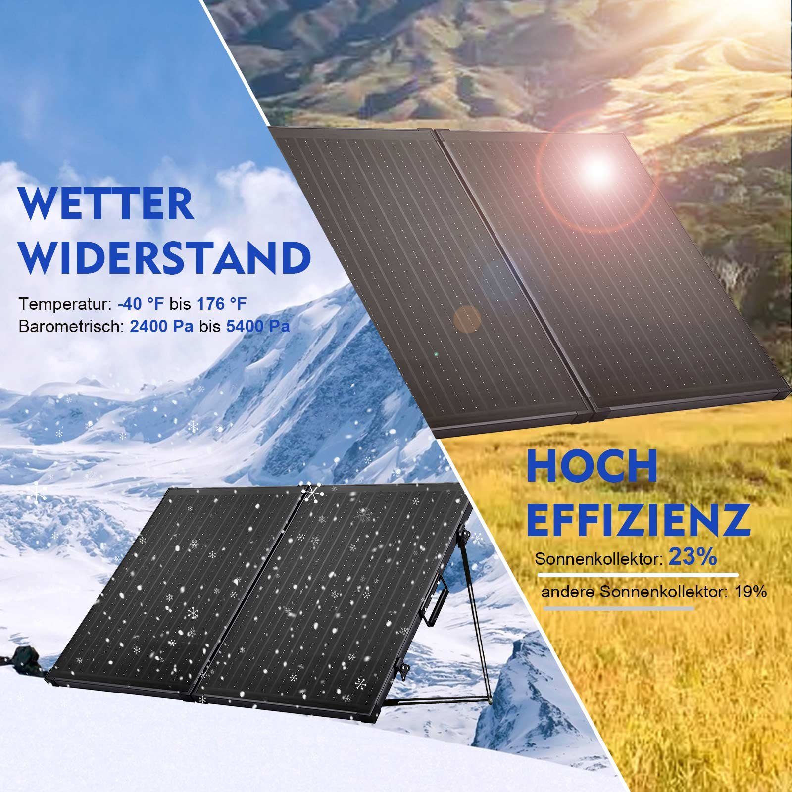GLIESE Solarmodul Tragbares 200-W-Solarmodul,Tragbar und faltbar,hohe Konversionsrate